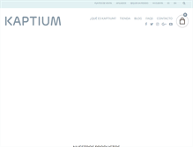 Tablet Screenshot of kaptium.com